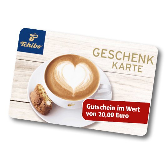 Dies ist ein Bild von Tchibo Gutschein 20,00 Euro